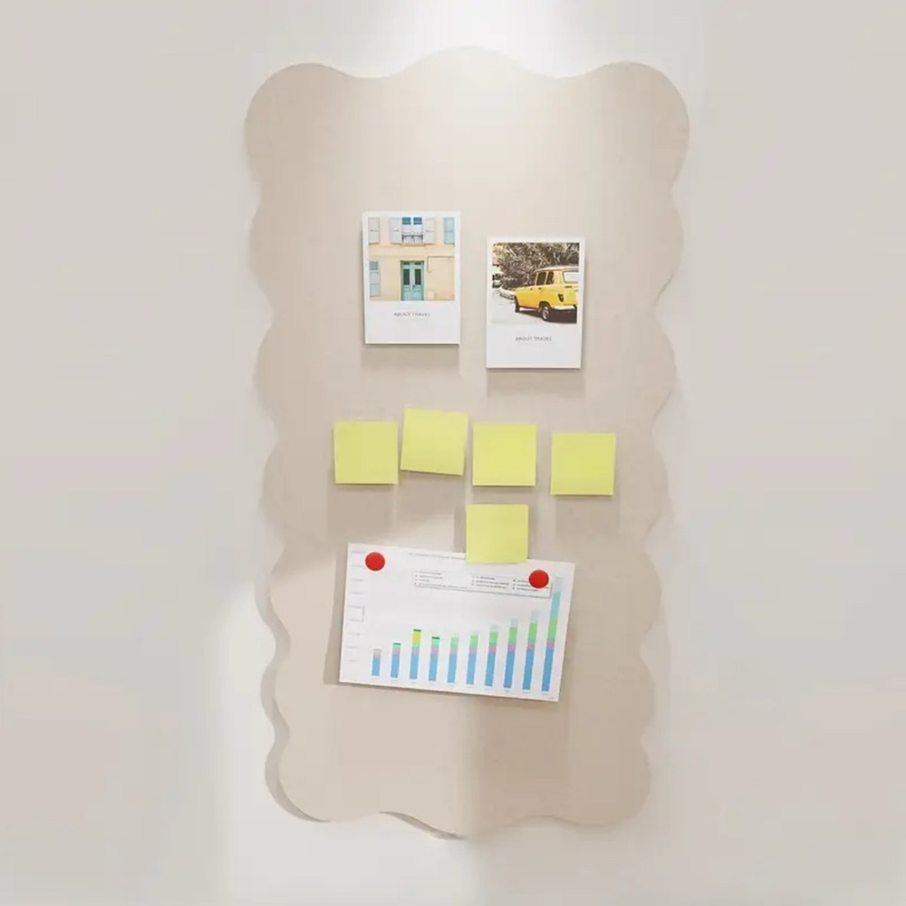 Wavy Beige Felt Board